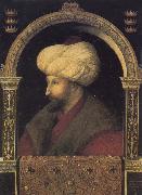 Gentile Bellini Portrait of the Ottoman sultan Mehmed the Conqueror oil